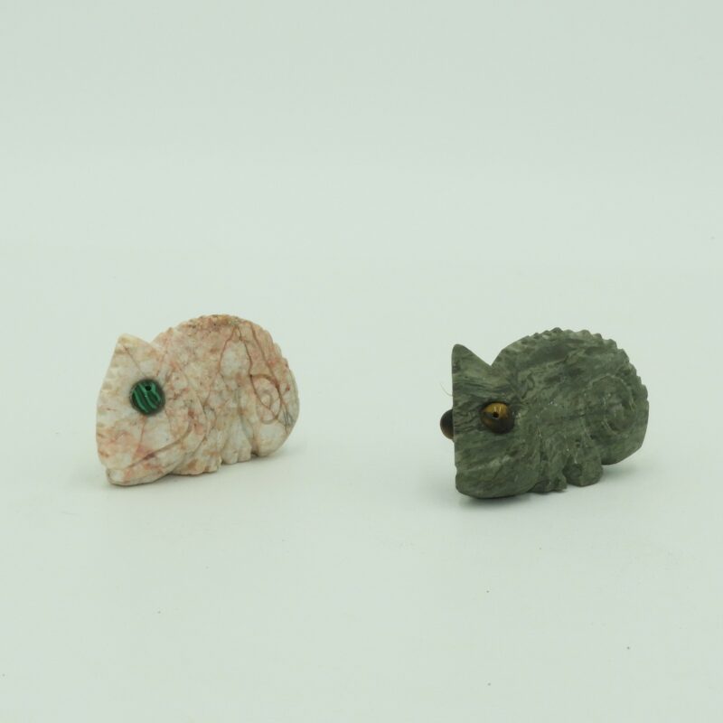 Esculturas de Camaleones en Piedra Natural Mármol. Ideal para decorar cualquier rinconcito de casa