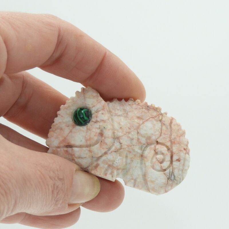 Esculturas de Camaleones en Piedra Natural Mármol. Ideal para decorar cualquier rinconcito de casa