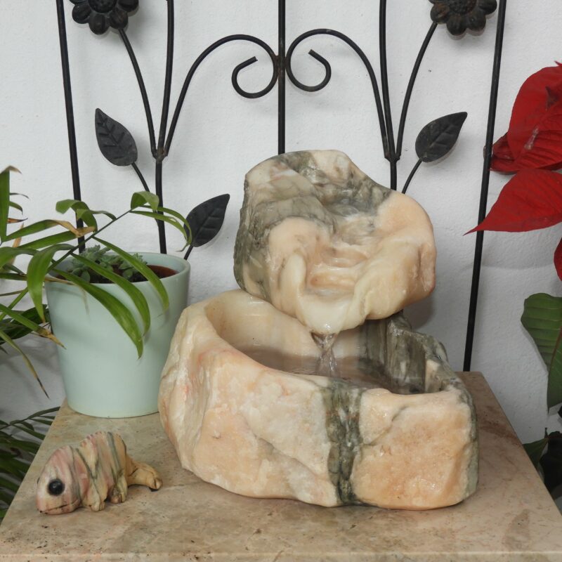 Fuente hecha a mano con Piedra Natural, Mármol Negro