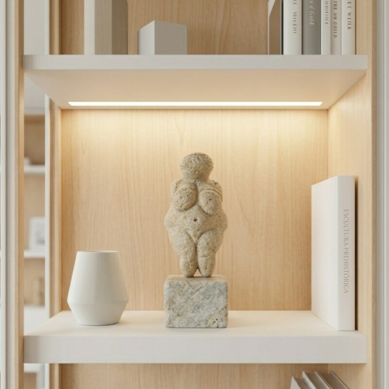 Reproducción Venus de Willendorf en Roca de Albero de Sevilla y peana en Granito.